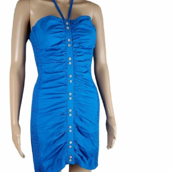 NWT Free People Bali Babe Blue Dress - Picture 1 of 9